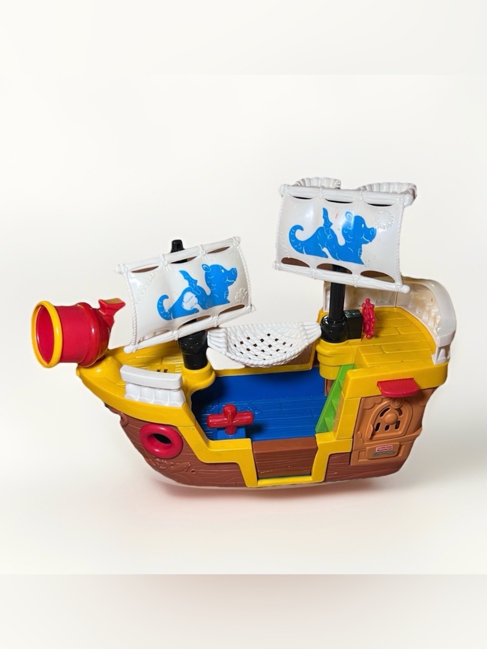 Fisher-Price Little People Lil' Pirate Ship Boat with Sounds Discontinued 2005